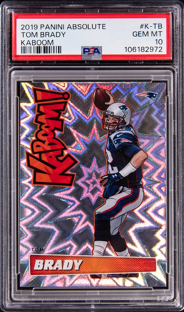 2019 Kaboom Tom Brady PSA 10 sells for $27,328