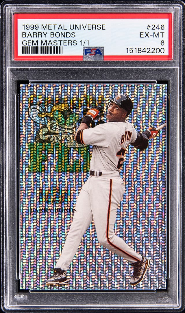 Barry Bonds 1999 Metal Gem Masters 1/1 Sells for $269K