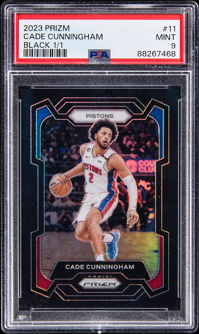 Cade Cunningham 2023-24 Prizm Black 1/1 PSA 9 Sale