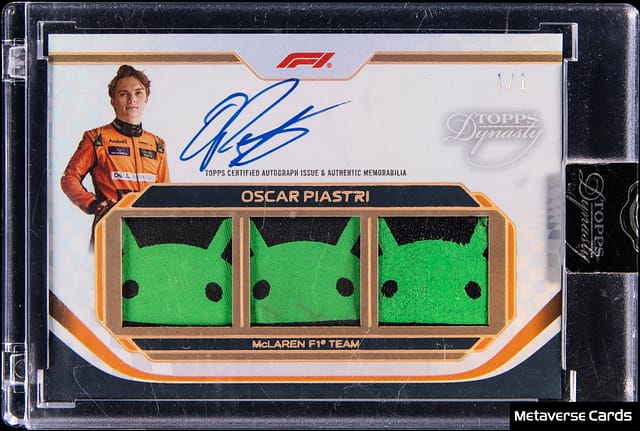 Oscar Piastri 2024 Topps Dynasty F1 1/1 Gold Sale