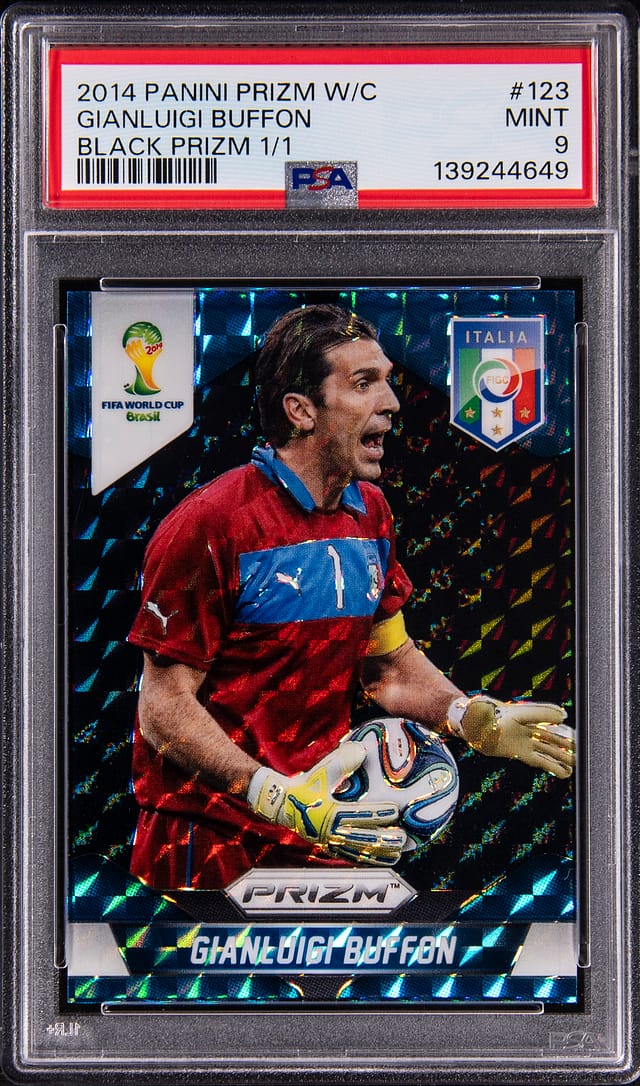 2014 Prizm Black 1/1 Buffon PSA 9 Sells for $42.7K