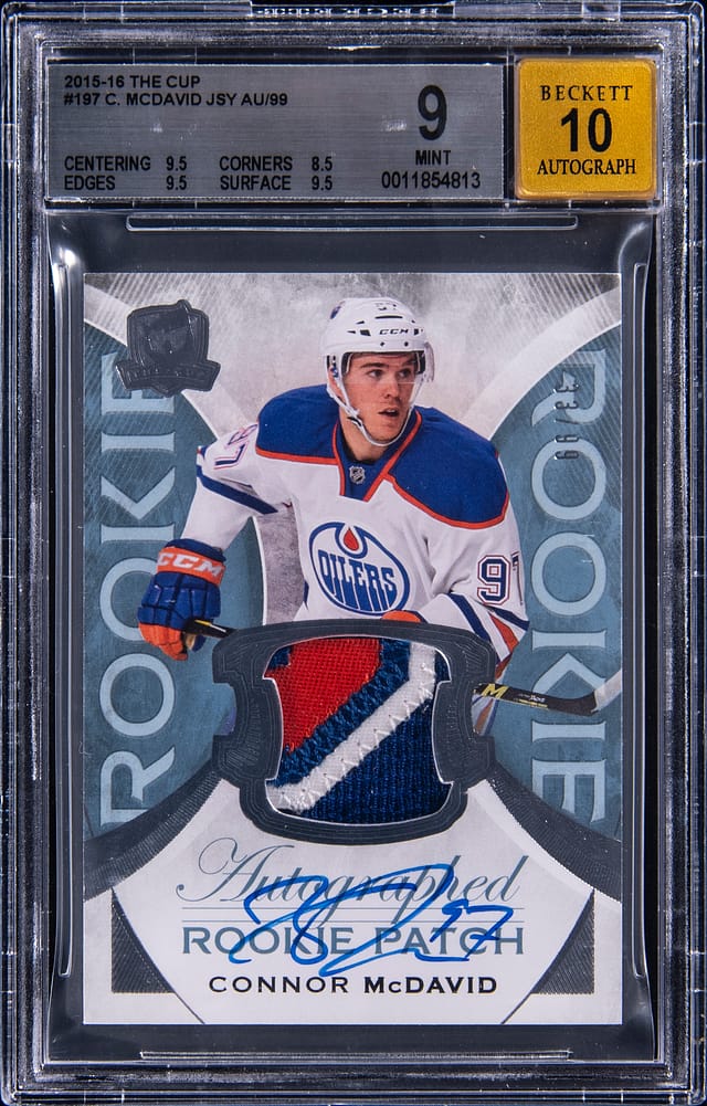 Connor McDavid 2015-16 The Cup RPA BGS 9 Sells