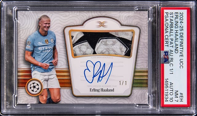 Erling Haaland 1/1 Starball Patch Auto Sells for $115K