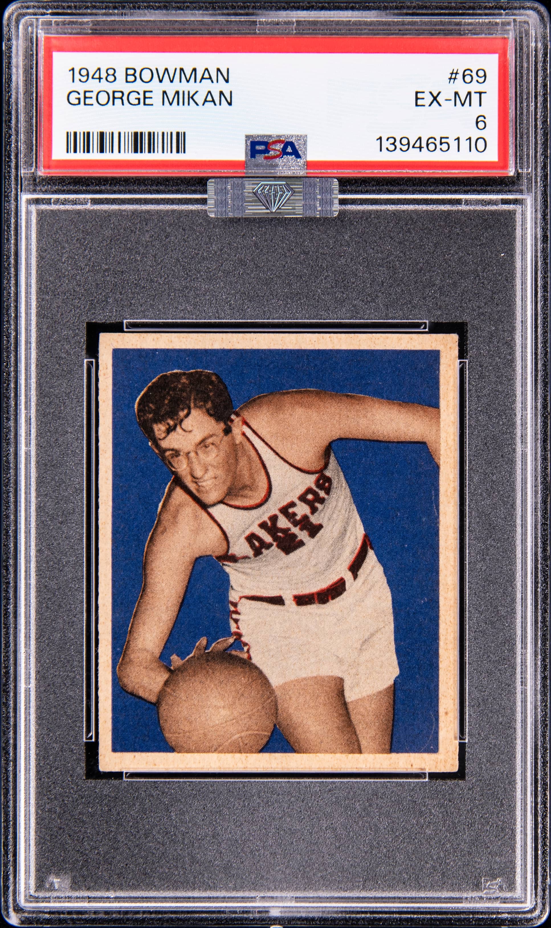 1948 Bowman George Mikan Rookie PSA 6 Sale