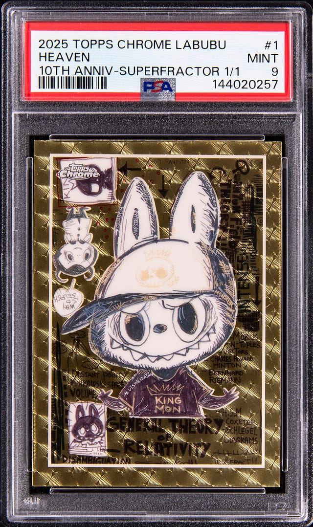 Labubu 10th Anniversary SuperFractor 1/1 Sells for $36K