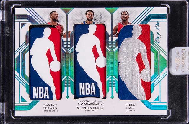 Curry/Lillard/Paul Triple Logoman 1/1 Sells for $92K