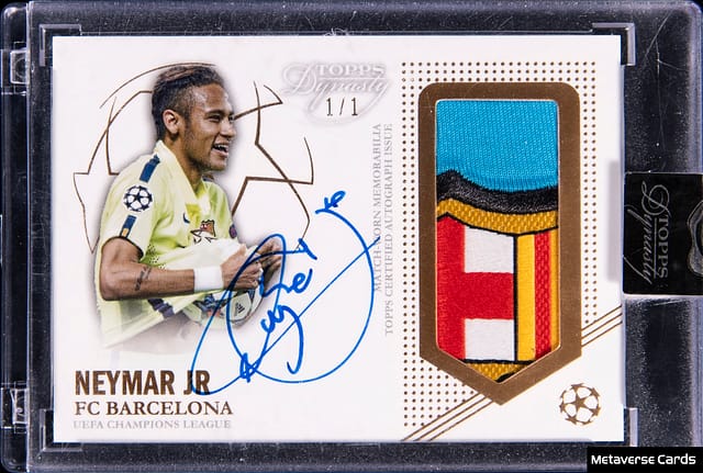 Neymar 1/1 2022-23 Topps Dynasty UCL Sale