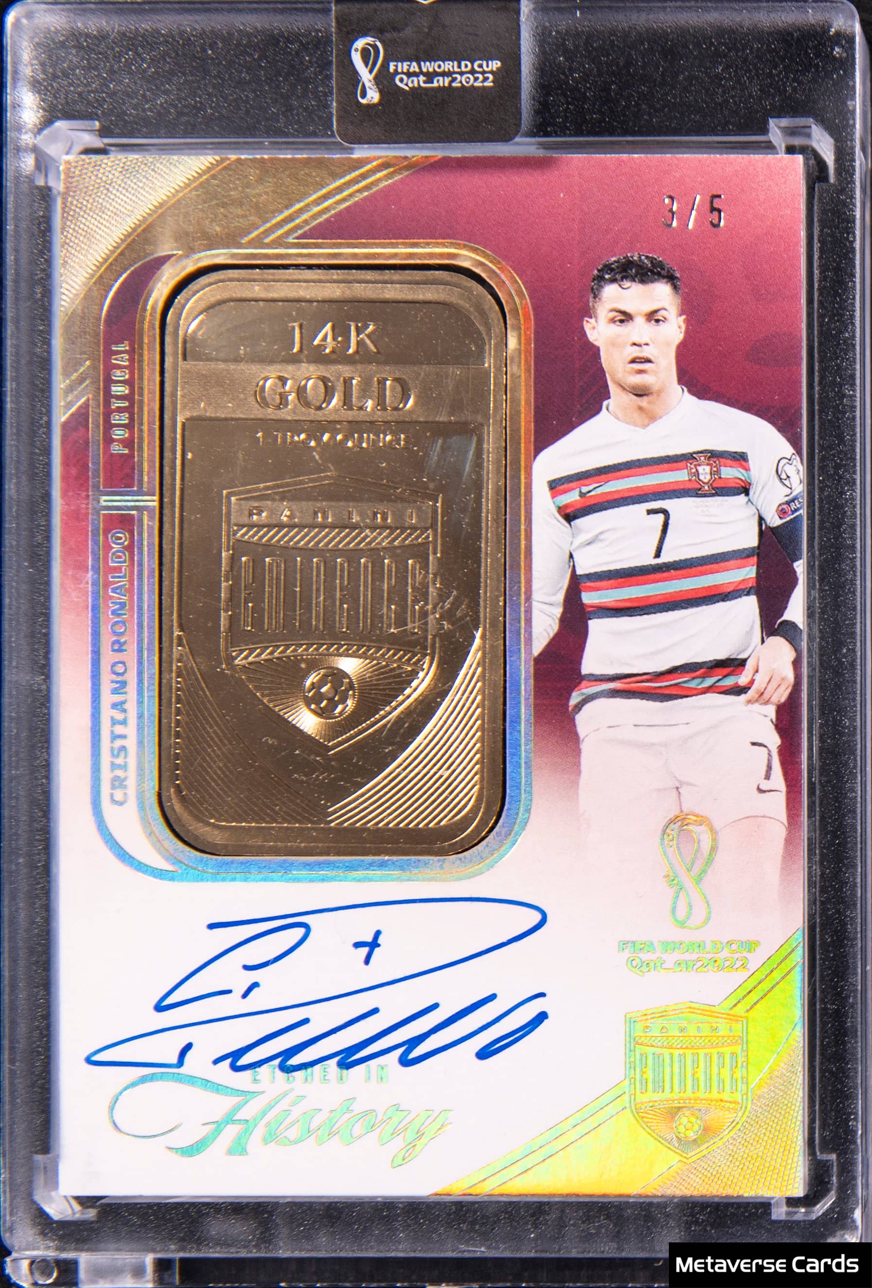 2022 Eminence Gold CR7 Auto Relic /5 Sells for $15.9K