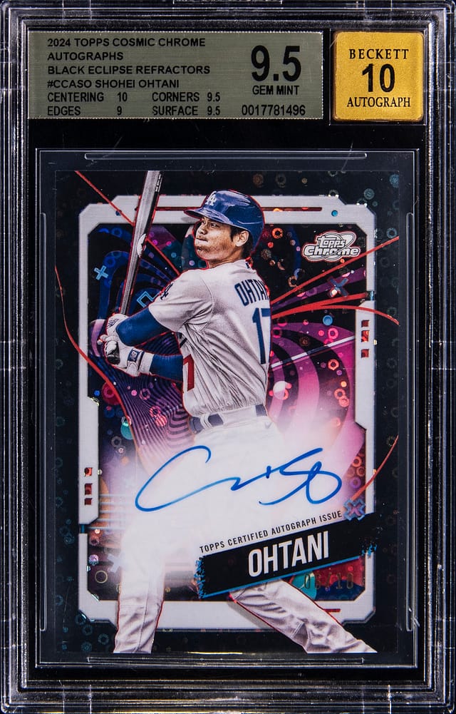 Shohei Ohtani 2024 Cosmic Chrome Black Eclipse Sale