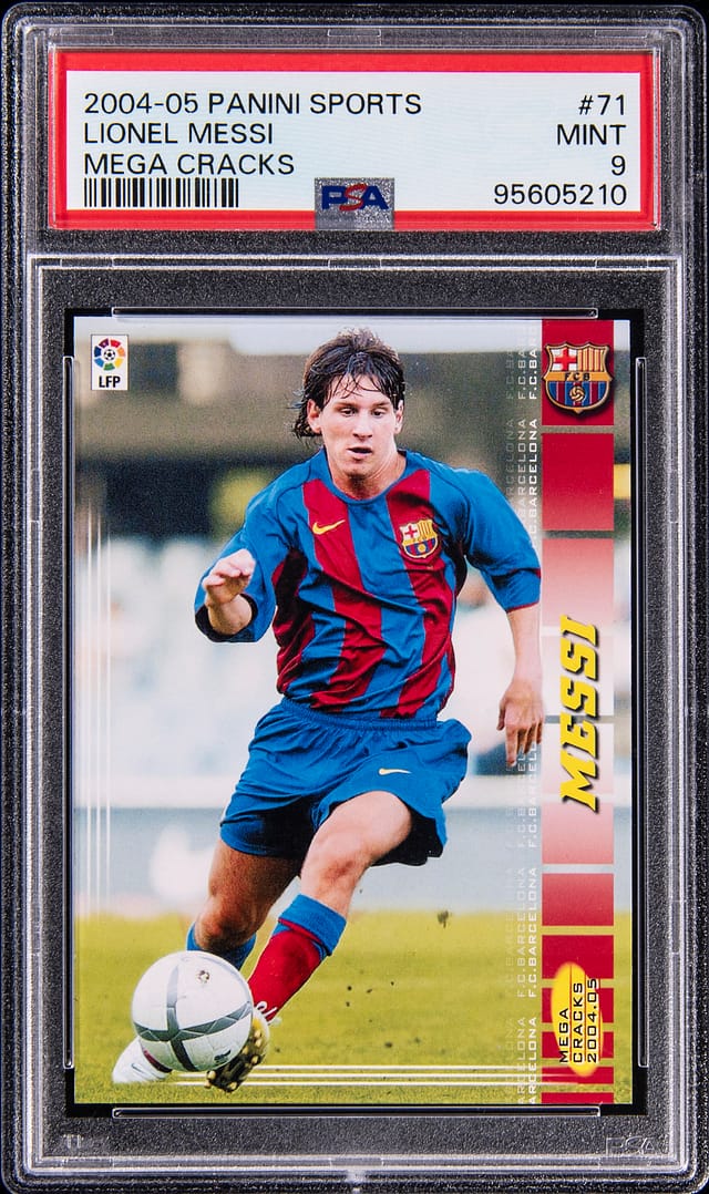 2004-05 Megacracks Messi PSA 9 Rookie Sells for $64k