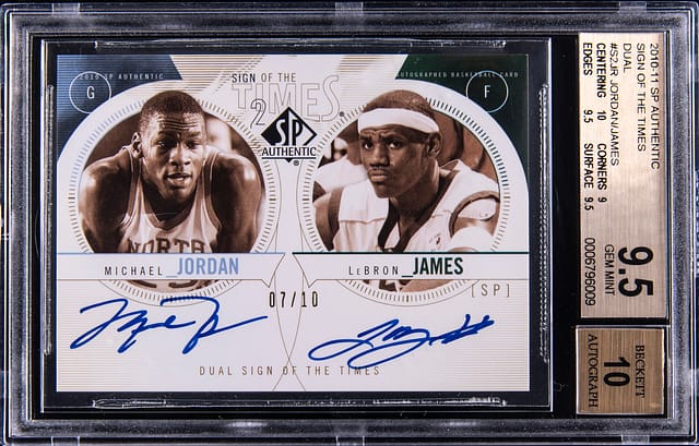 Jordan & LeBron SP Authentic Dual Auto Sells for $622K