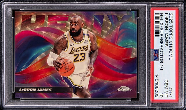 LeBron 2025-26 Helix SuperFractor 1/1 sells for $56K