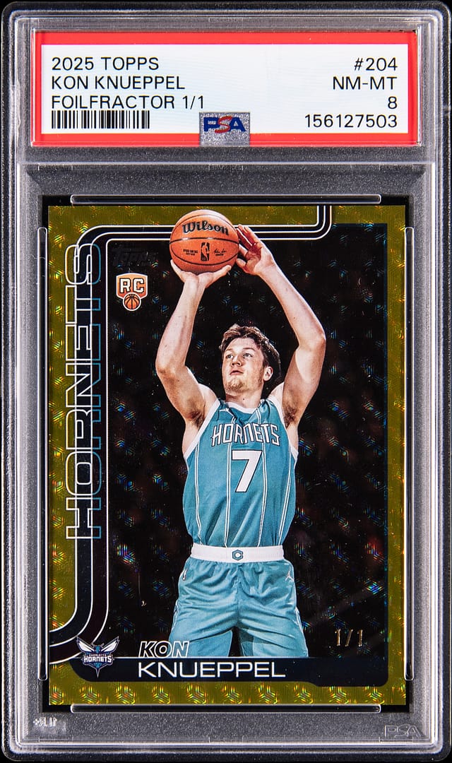 Kon Knueppel 1/1 FoilFractor Rookie Sells for $16K