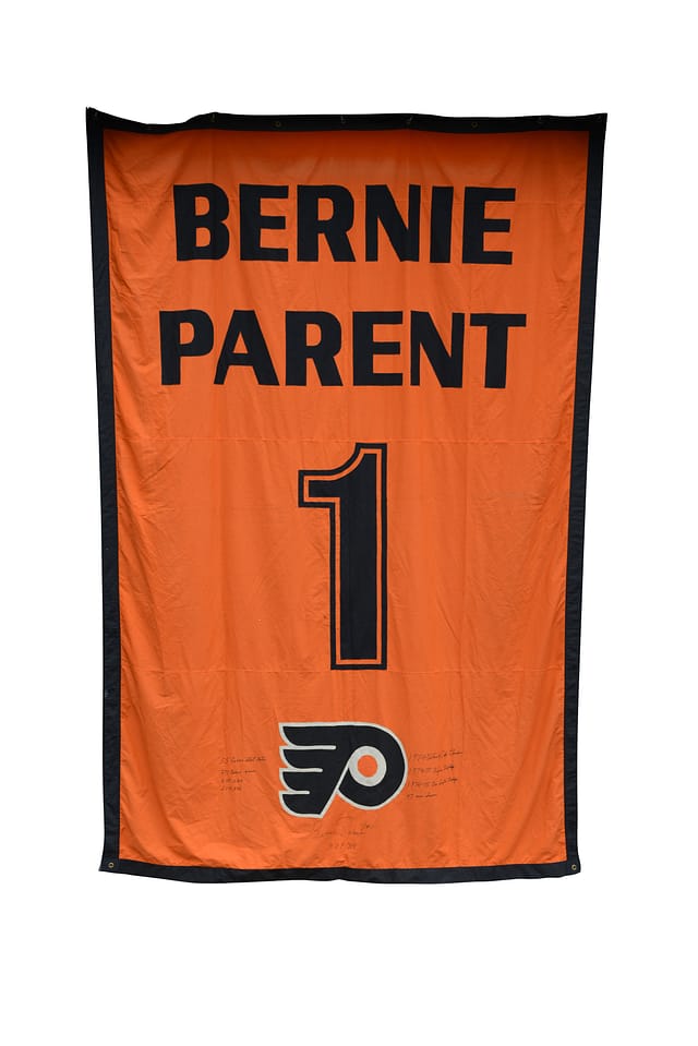 Bernie Parent Spectrum Banner Sale at Goldin