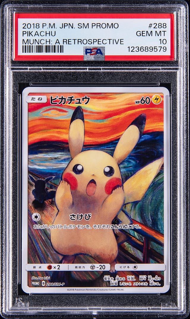 2018 Munch Pikachu PSA 10 sells for $14,640 at Goldin