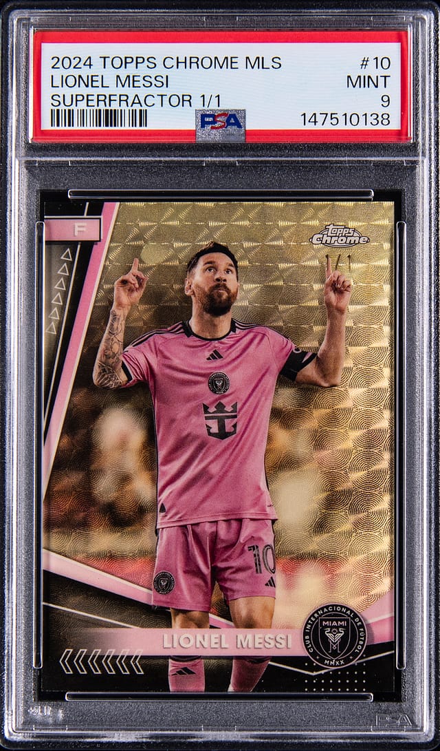 Messi 2024 Topps Chrome MLS SuperFractor 1/1 Sale