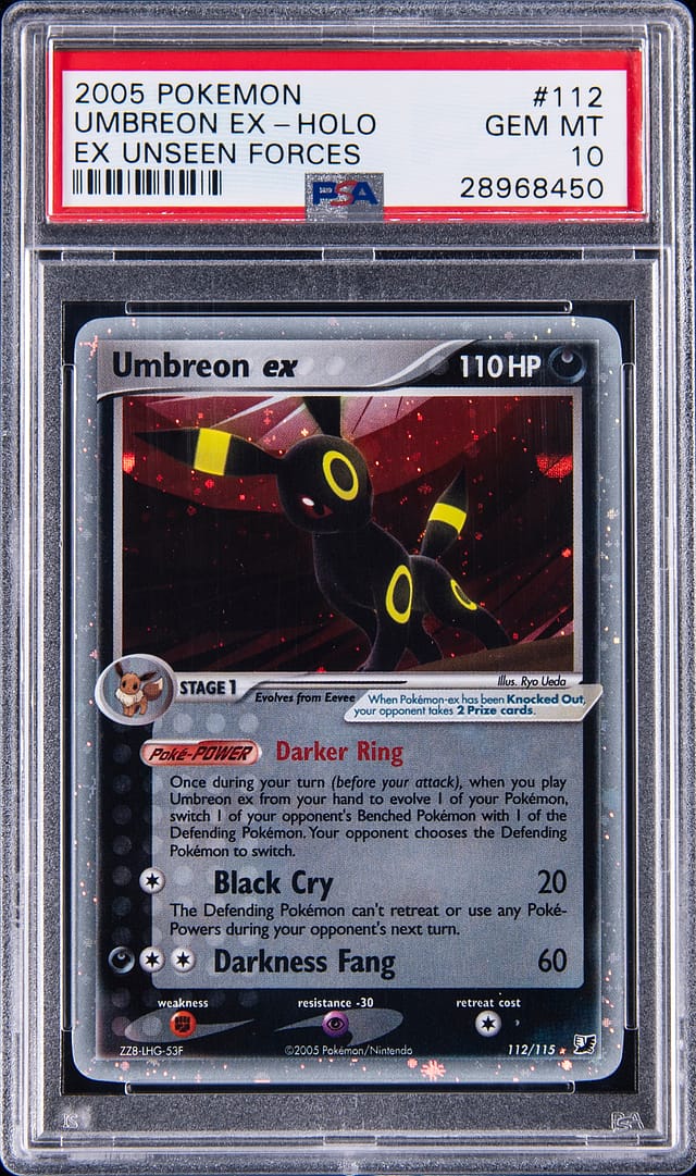 Umbreon ex PSA 10 from EX Unseen Forces sells for $341K