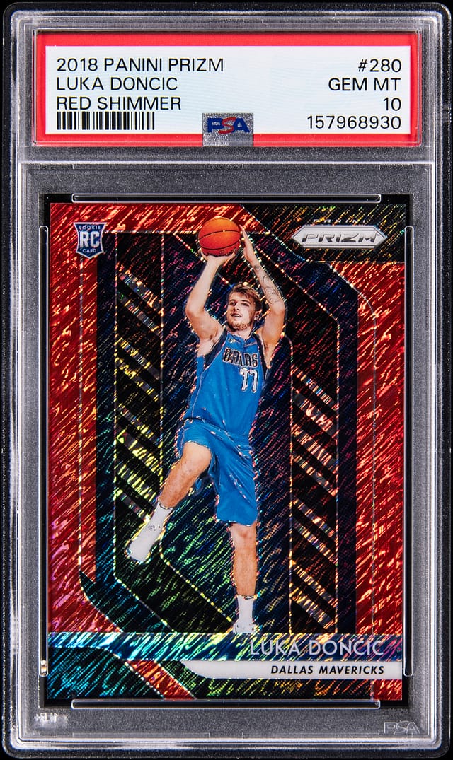 Luka Doncic Prizm Red Shimmer /7 PSA 10 Sells for $701K