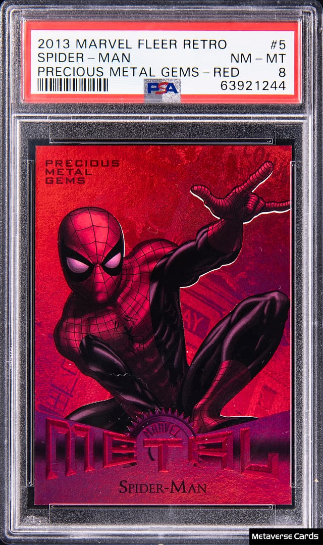 2013 PMG Red Spider-Man PSA 8 sells for $17,080