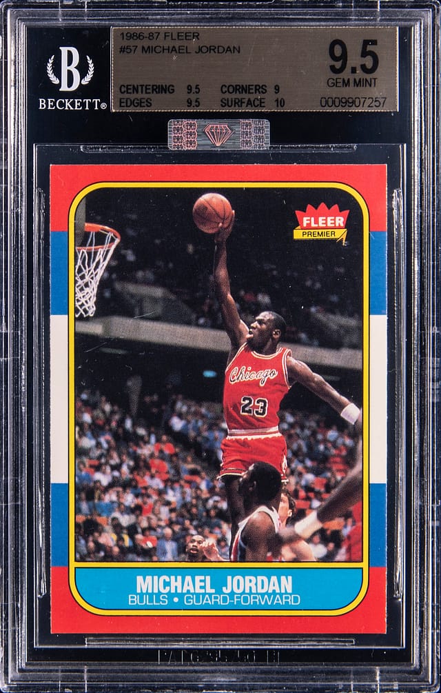 BGS 9.5 1986 Fleer Michael Jordan Rookie Sale