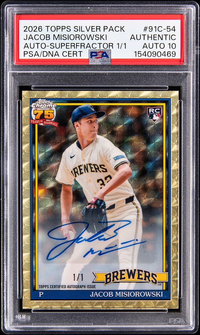 Jacob Misiorowski 1/1 SuperFractor Auto Sells for $12.2K