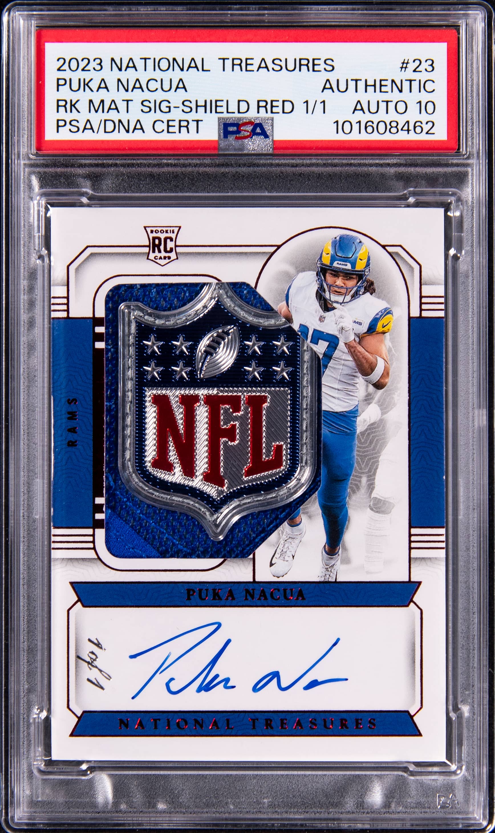 Puka Nacua NT Shield RPA 1/1 Sells for $31,720