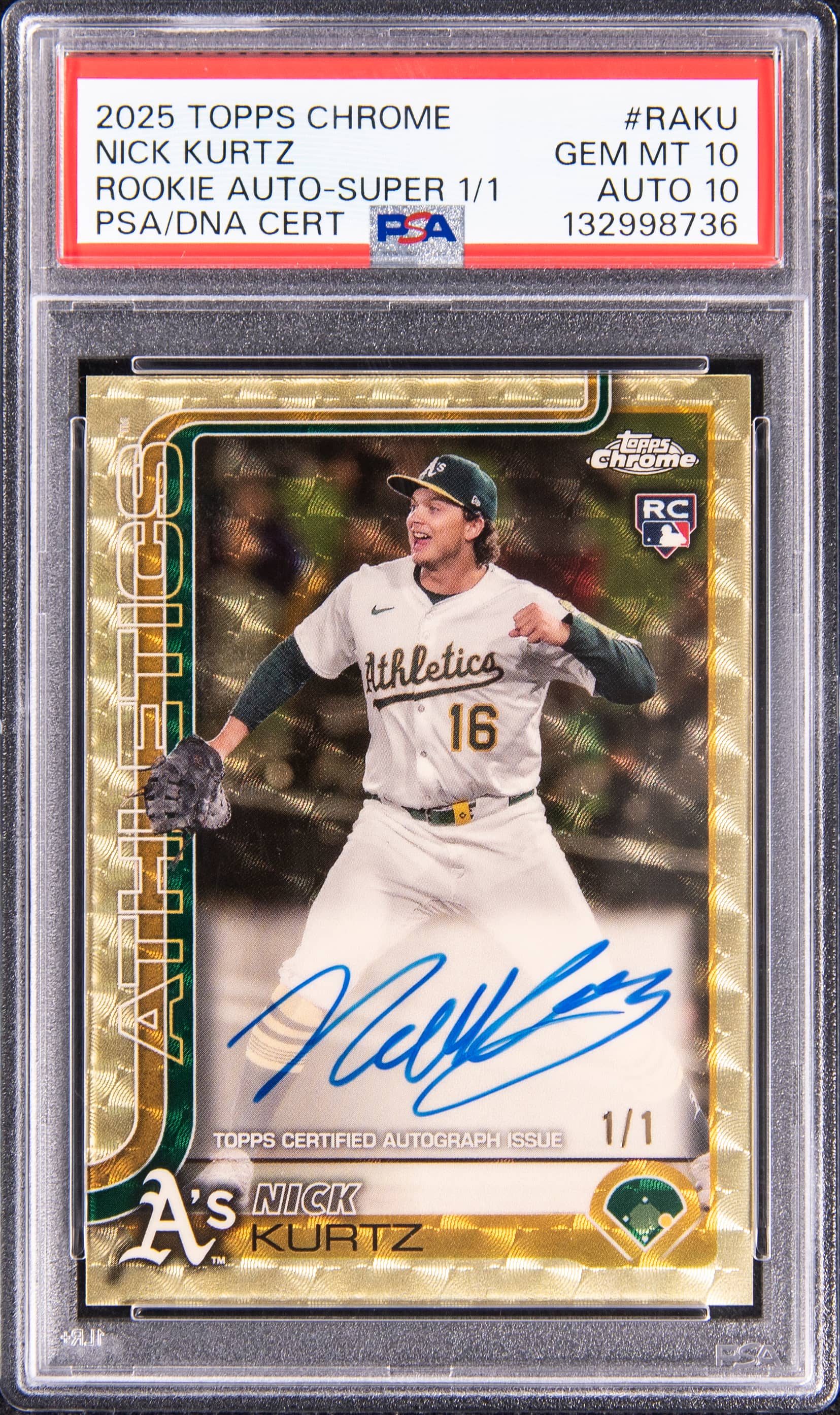 Nick Kurtz 2025 Chrome SuperFractor Auto Hits $866K