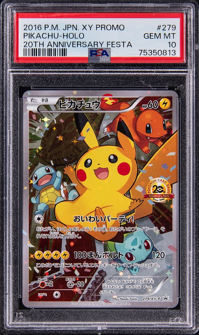 2016 Festa Pikachu PSA 10 Sells for $33K at goldin