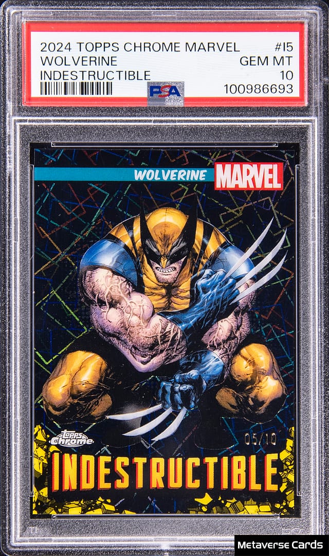 2024 Chrome Marvel Wolverine /10 PSA 10 Sells for $13K