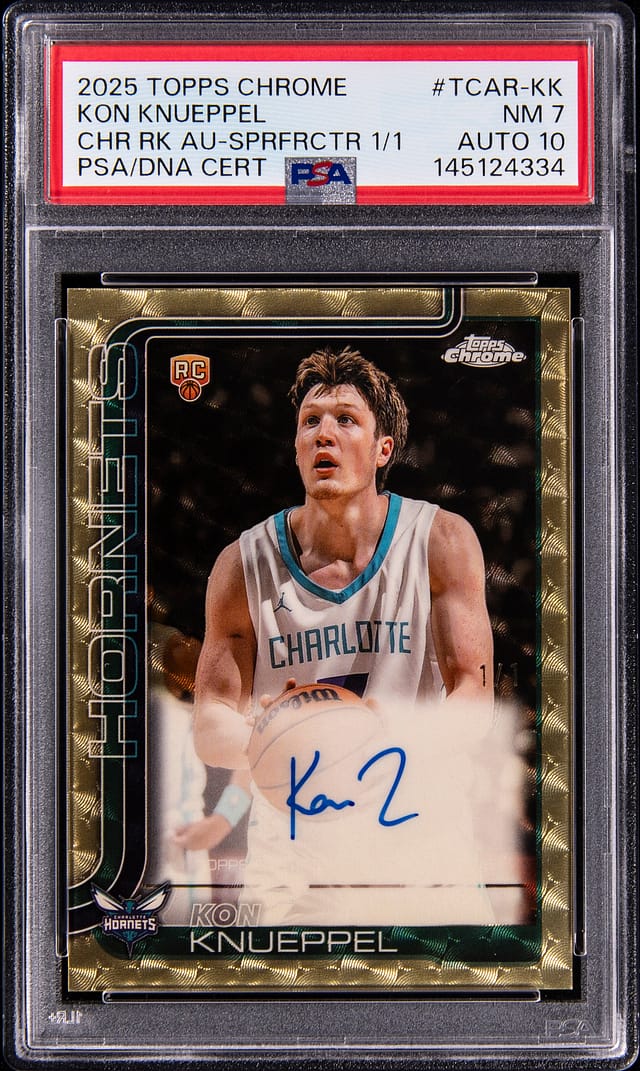 Kon Knueppel 1/1 Topps Chrome Superfractor Sells