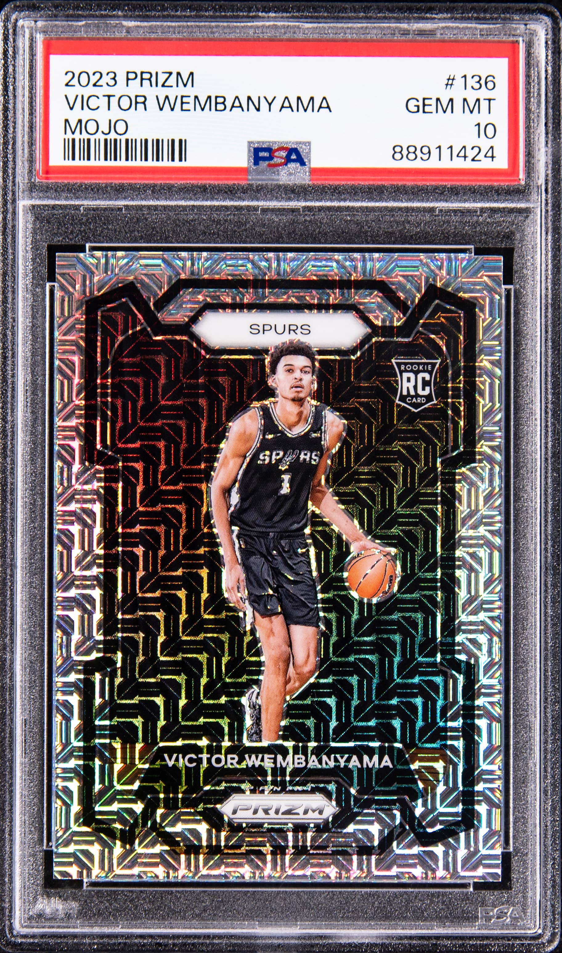 Victor Wembanyama Prizm Mojo PSA 10 Sells for $43K