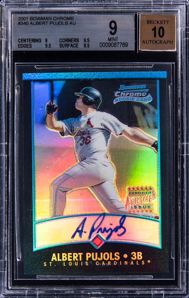 Albert Pujols 2001 Bowman Chrome Auto Refractor Sale