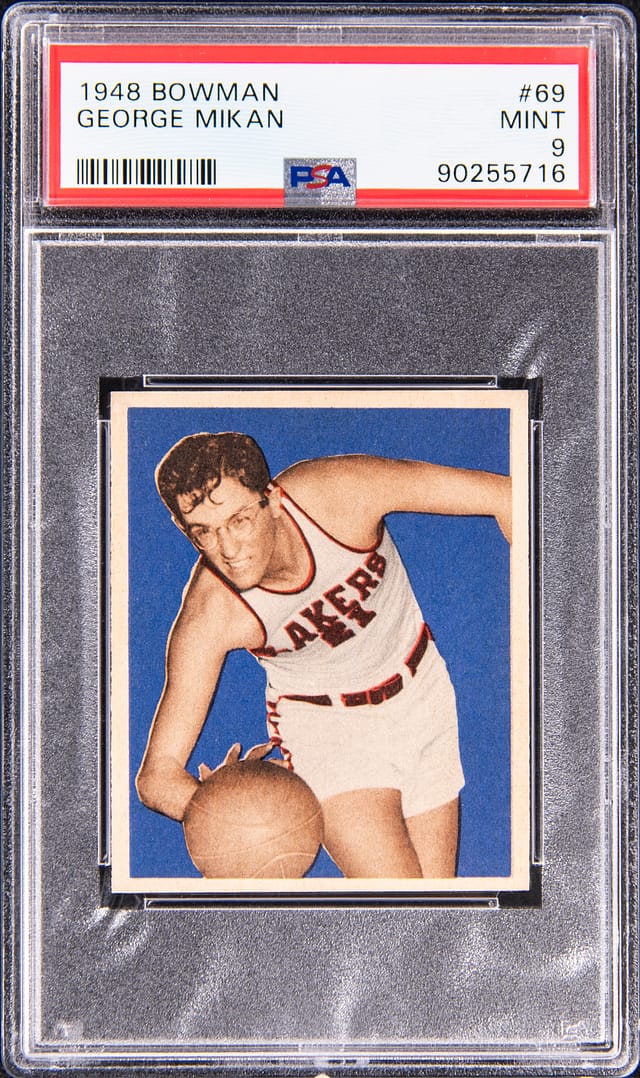 1948 Bowman George Mikan Rookie PSA 9 sells for $463K