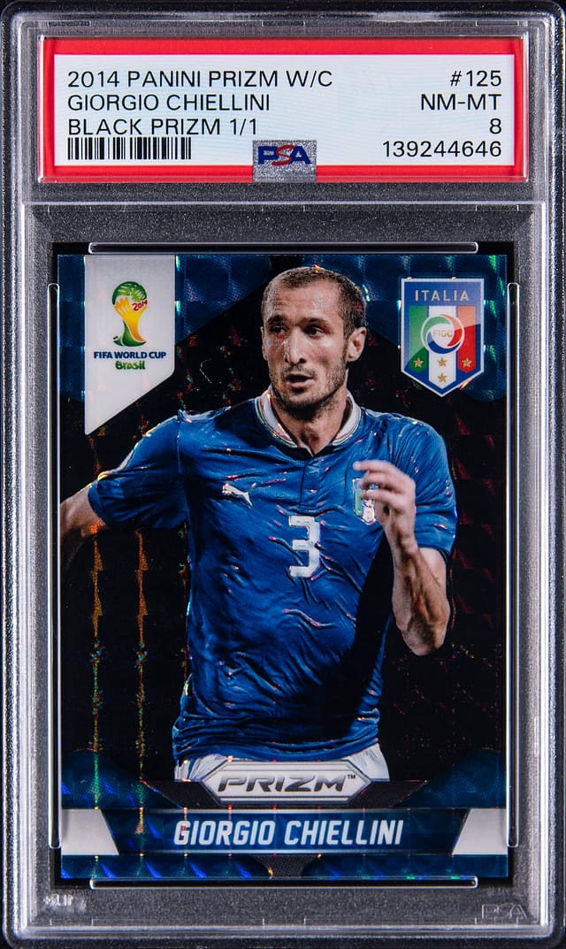 2014 Prizm World Cup Chiellini Black 1/1 Sells