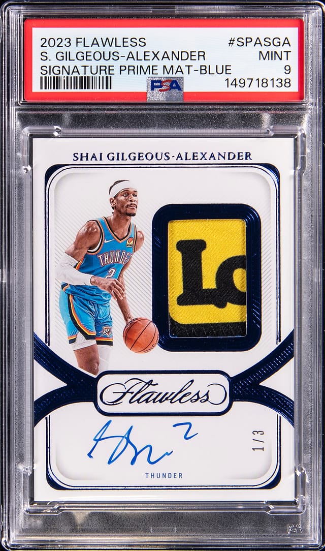 Shai Flawless Blue /3 PSA 9 Sells for $21,960