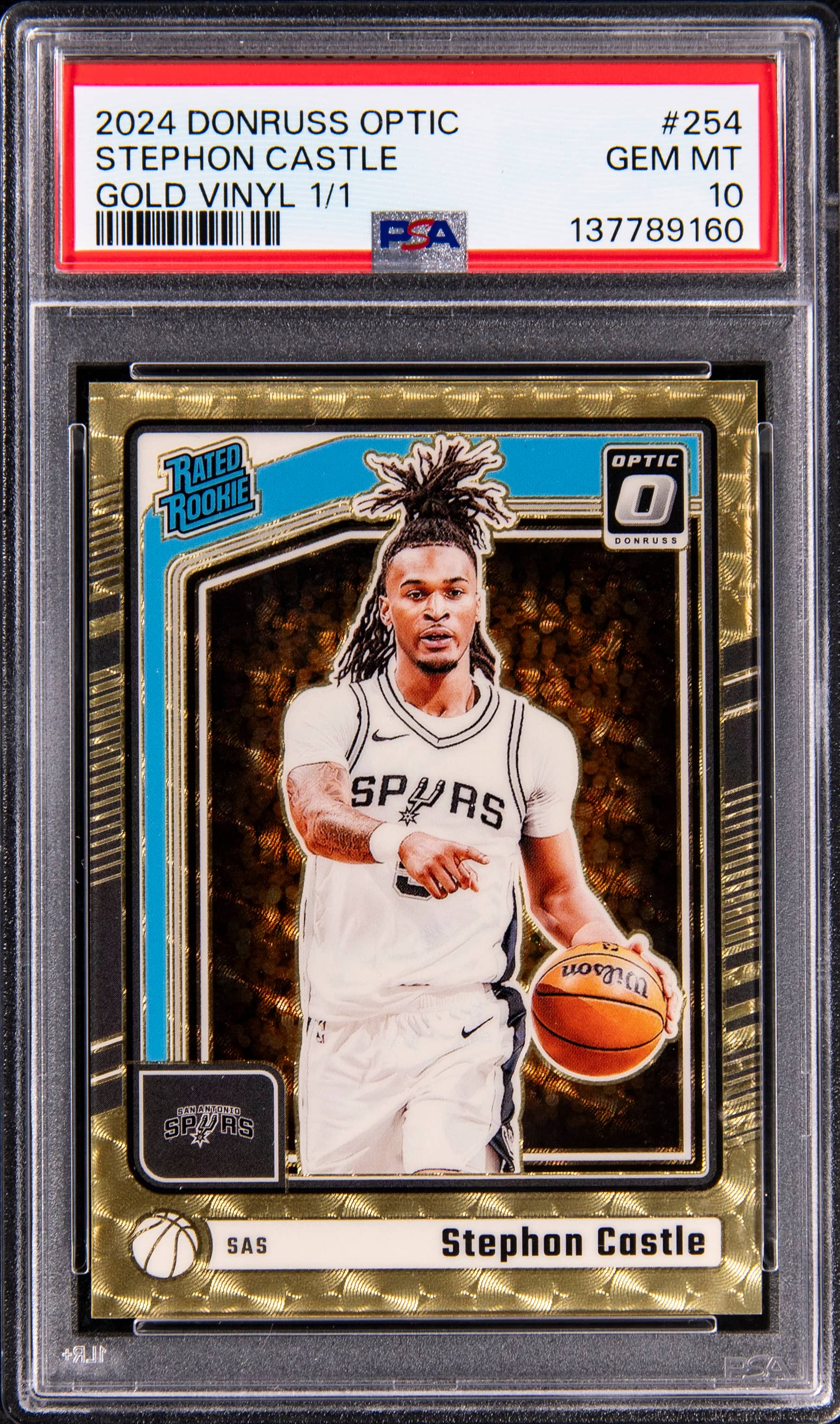 Stephon Castle Optic Gold Vinyl 1/1 PSA 10 Sells for $18K