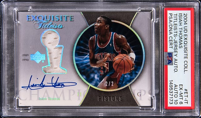 Isiah Thomas 2004-05 Exquisite Titleists Auto Sells