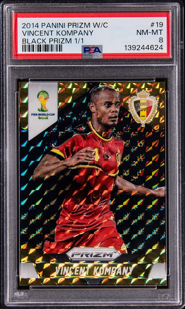 Vincent Kompany 2014 Prizm Black 1/1 sells for $21K