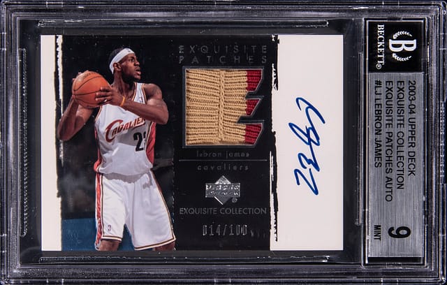 LeBron 2003 Exquisite Patch Auto Sells for $54K
