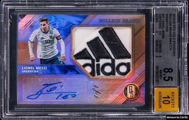 Messi 1/1 Gold Standard Patch Auto Sells for $17K