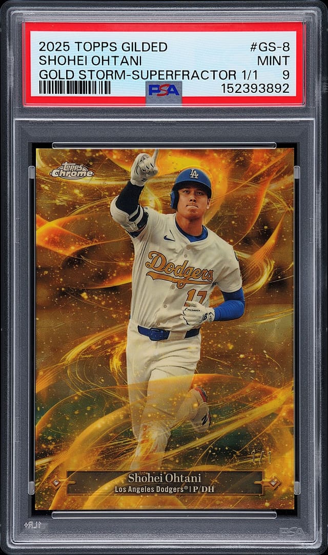 Ohtani 2025 Gilded Gold Storm 1/1 Sells for $40K