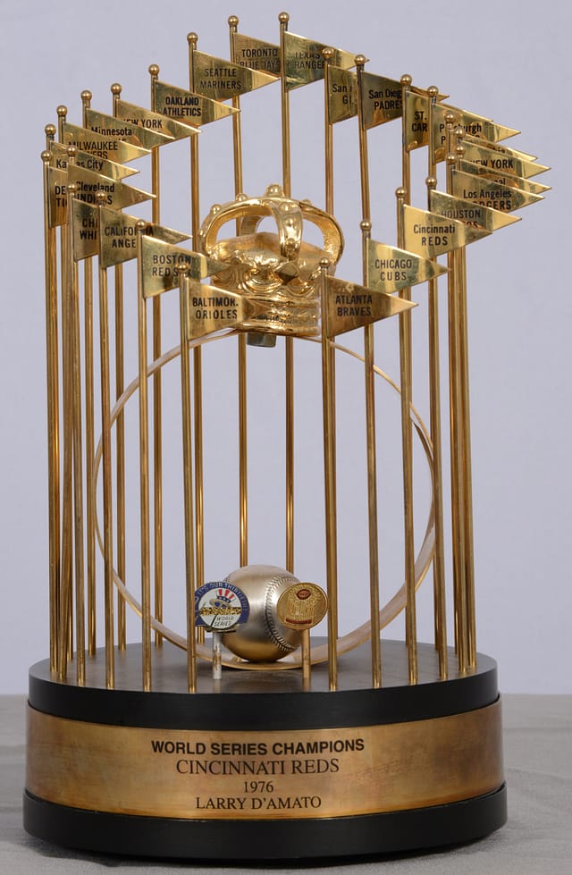 1976 Reds World Series Balfour Trophy Sells at Goldin