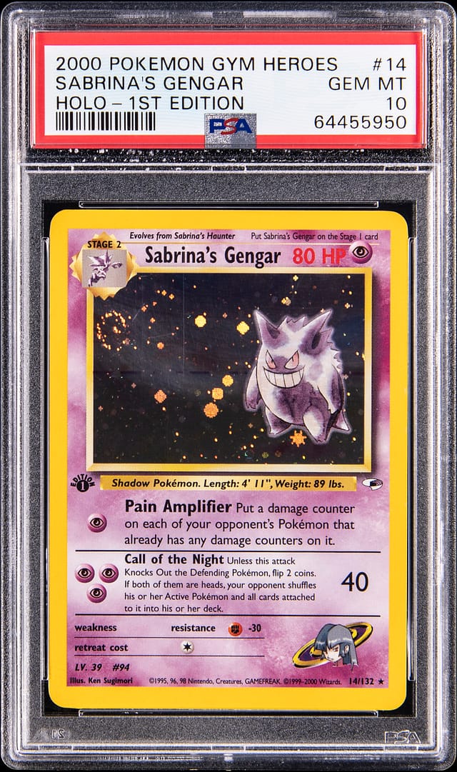 Sabrina’s Gengar PSA 10 Gym Heroes Sale at Goldin