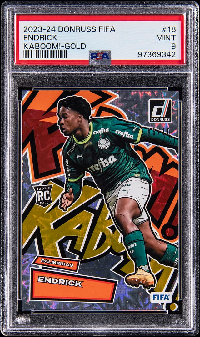 Endrick Kaboom Gold /10 PSA 9 sells for $16,165