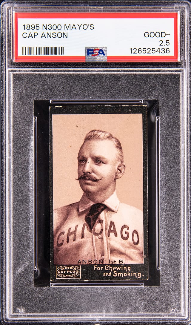 1895 Mayo’s Cap Anson PSA 2.5 Sells for $13,441