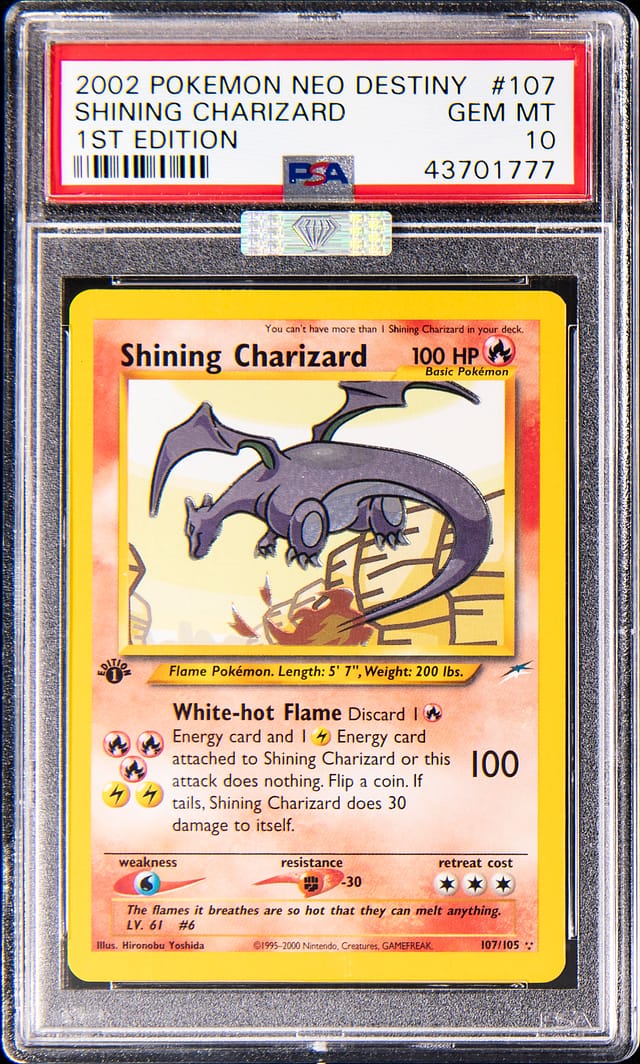 2002 Neo Destiny Shining Charizard PSA 10 Sells for $51K