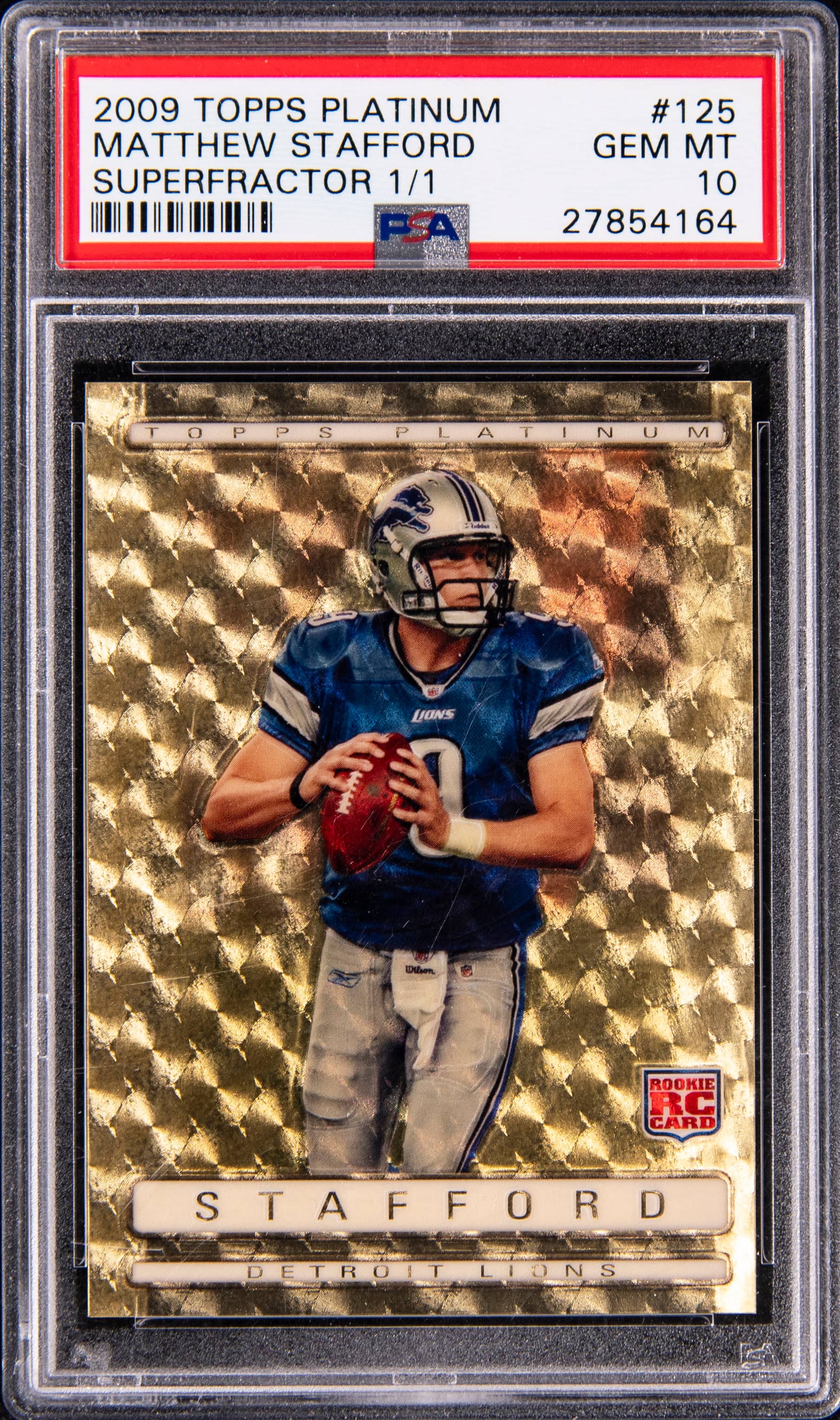 2009 Stafford Platinum SuperFractor PSA 10 sells for $31K