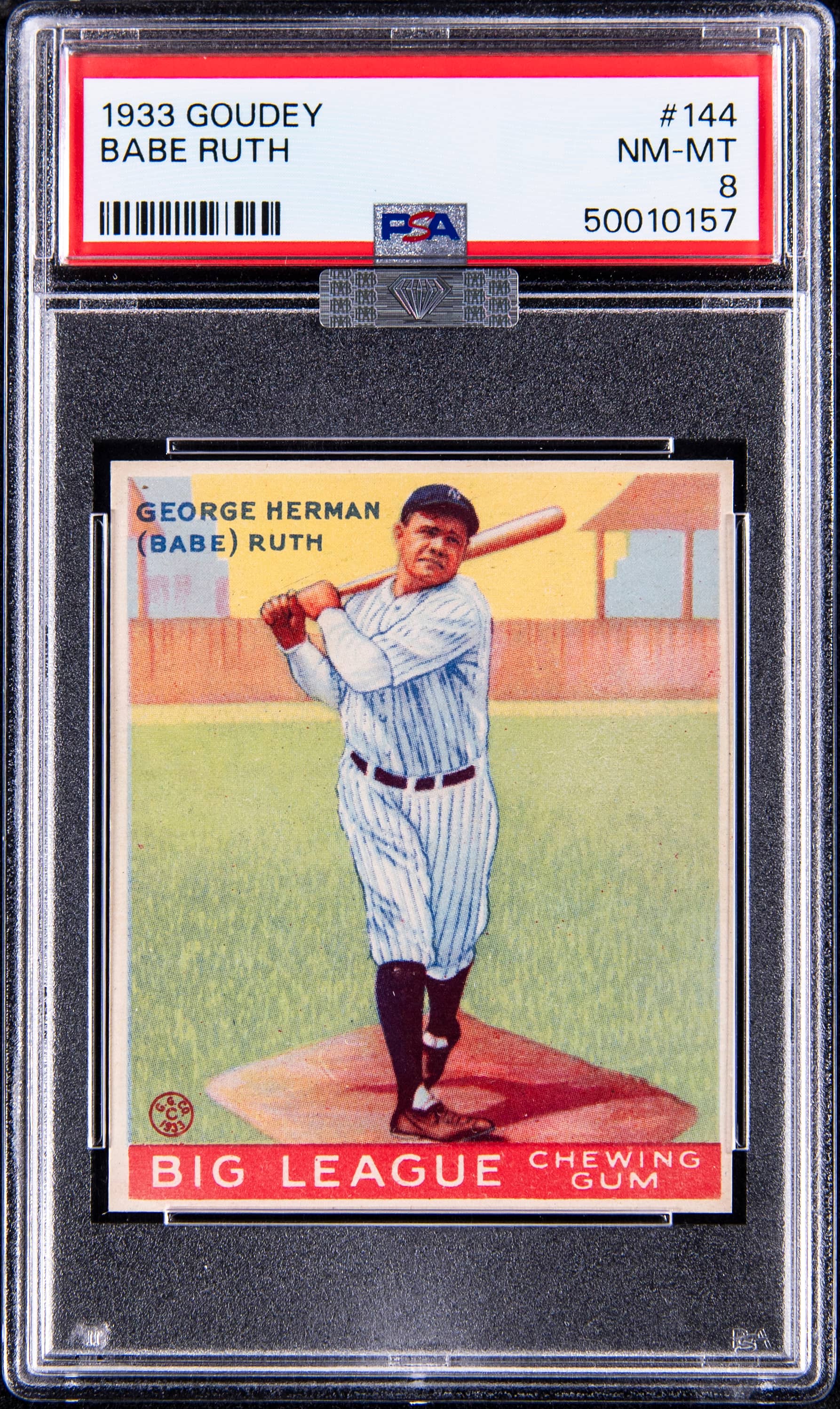 1933 Goudey #144 Babe Ruth PSA 8 Sells for $366K