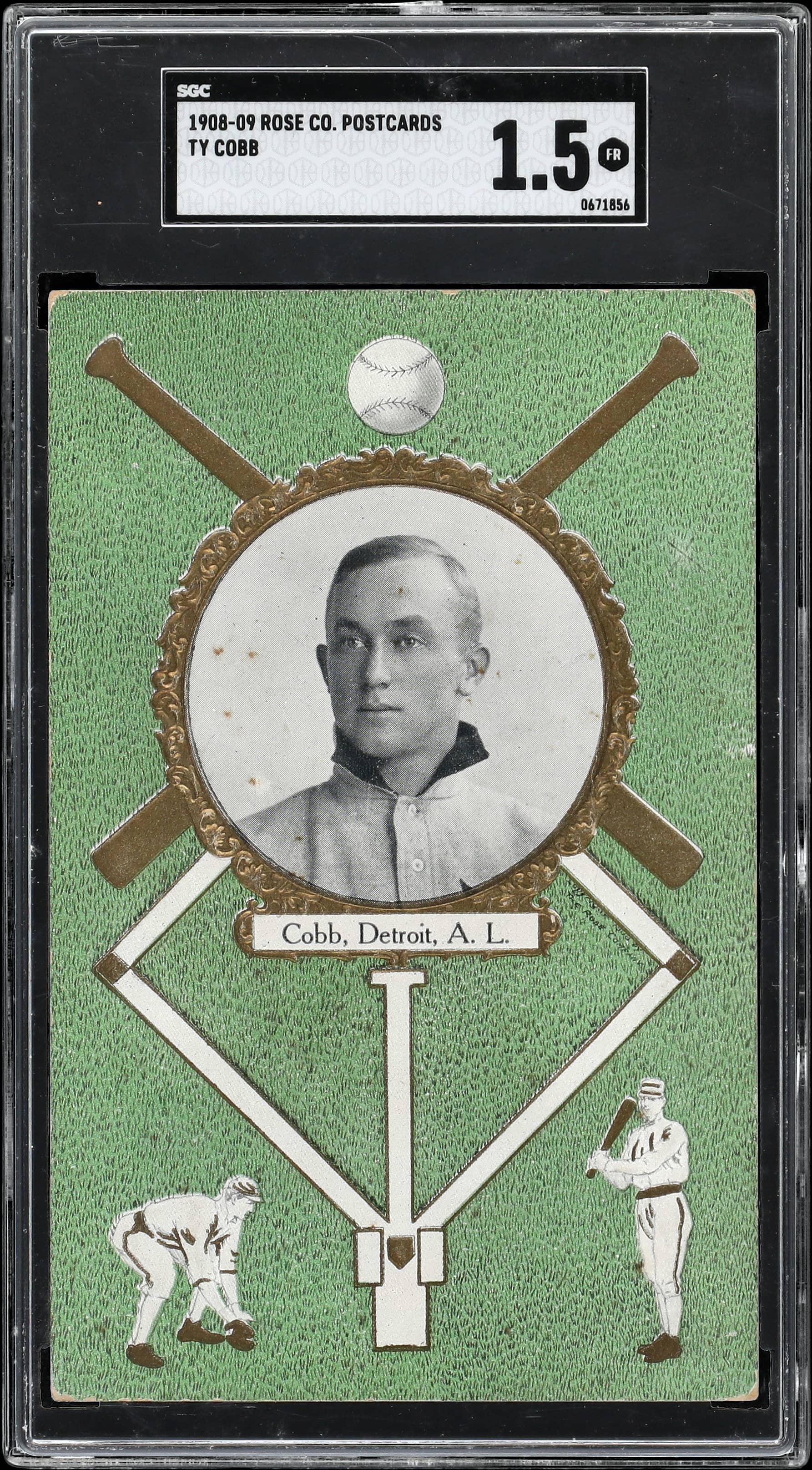 1908-09 Rose Ty Cobb Postcard Sells for $62,220