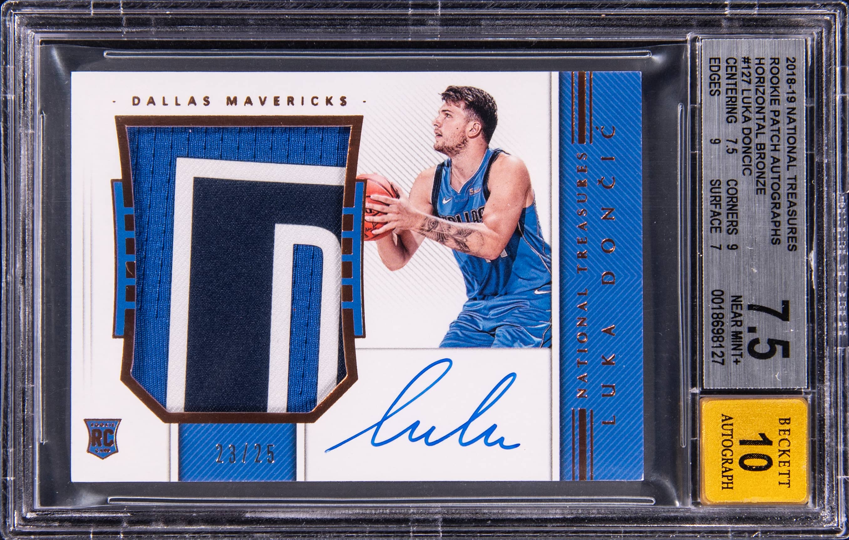 Luka Doncic 2018 NT Bronze RPA /25 Sells for $13K